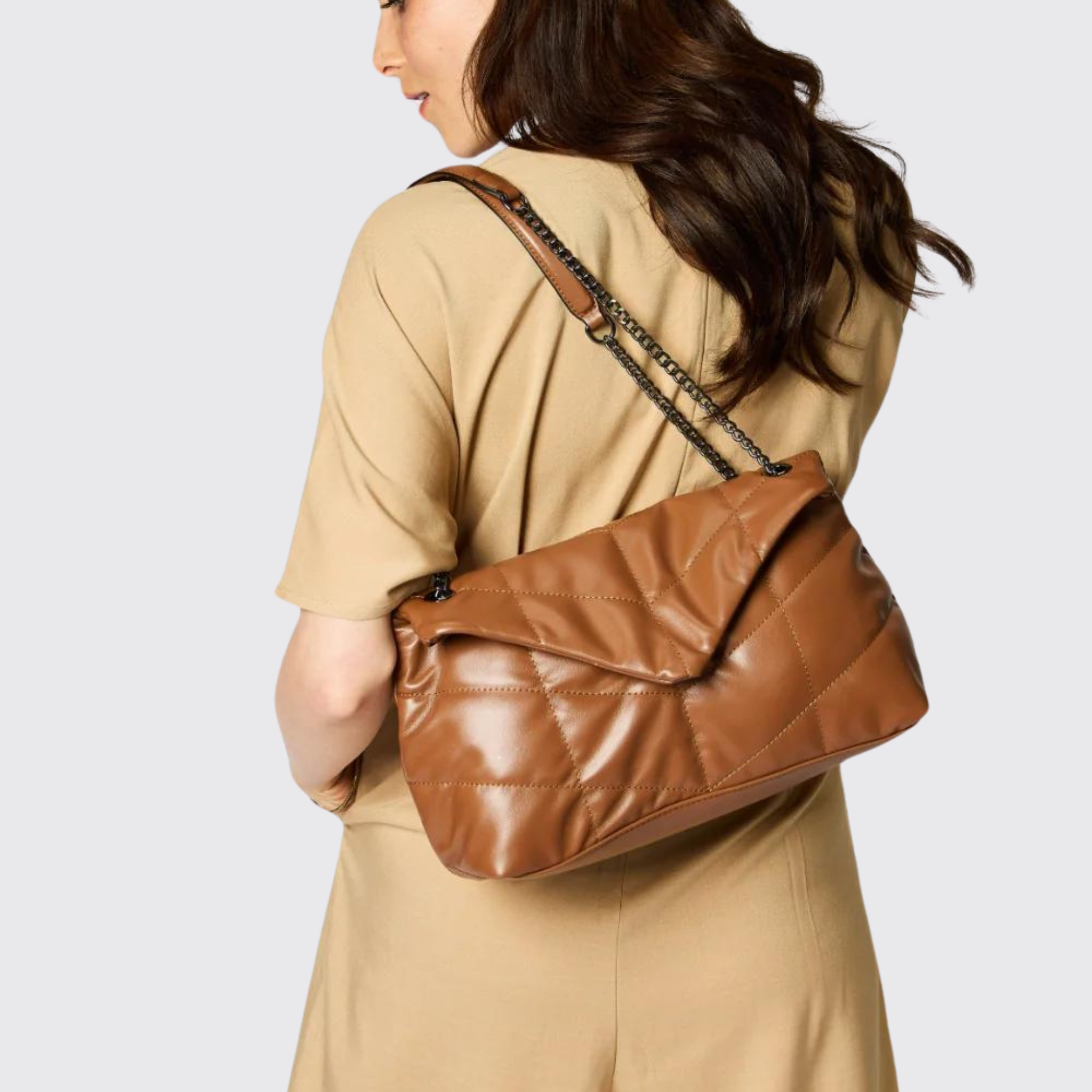 SHOMICO PU Leather Chain Handbag