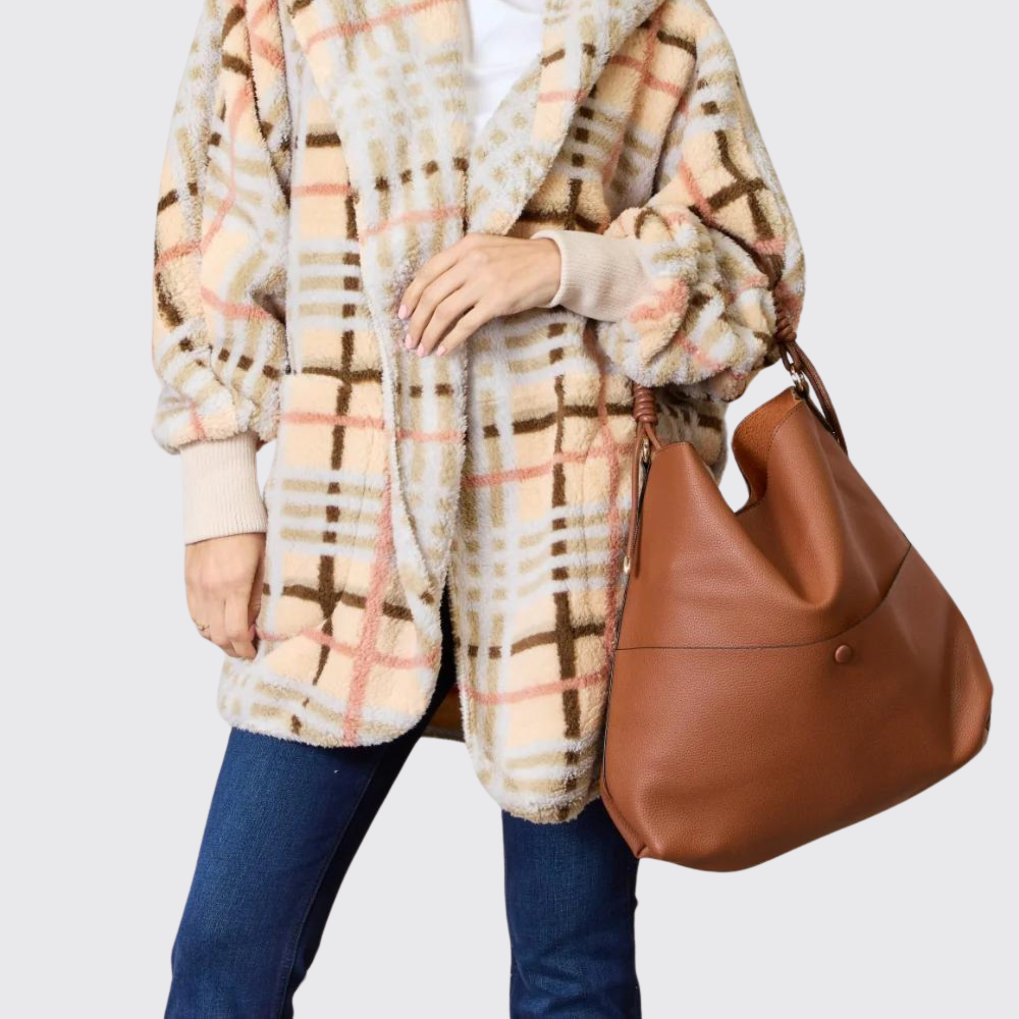 SHOMICO Vegan Leather Handbag with Pouch