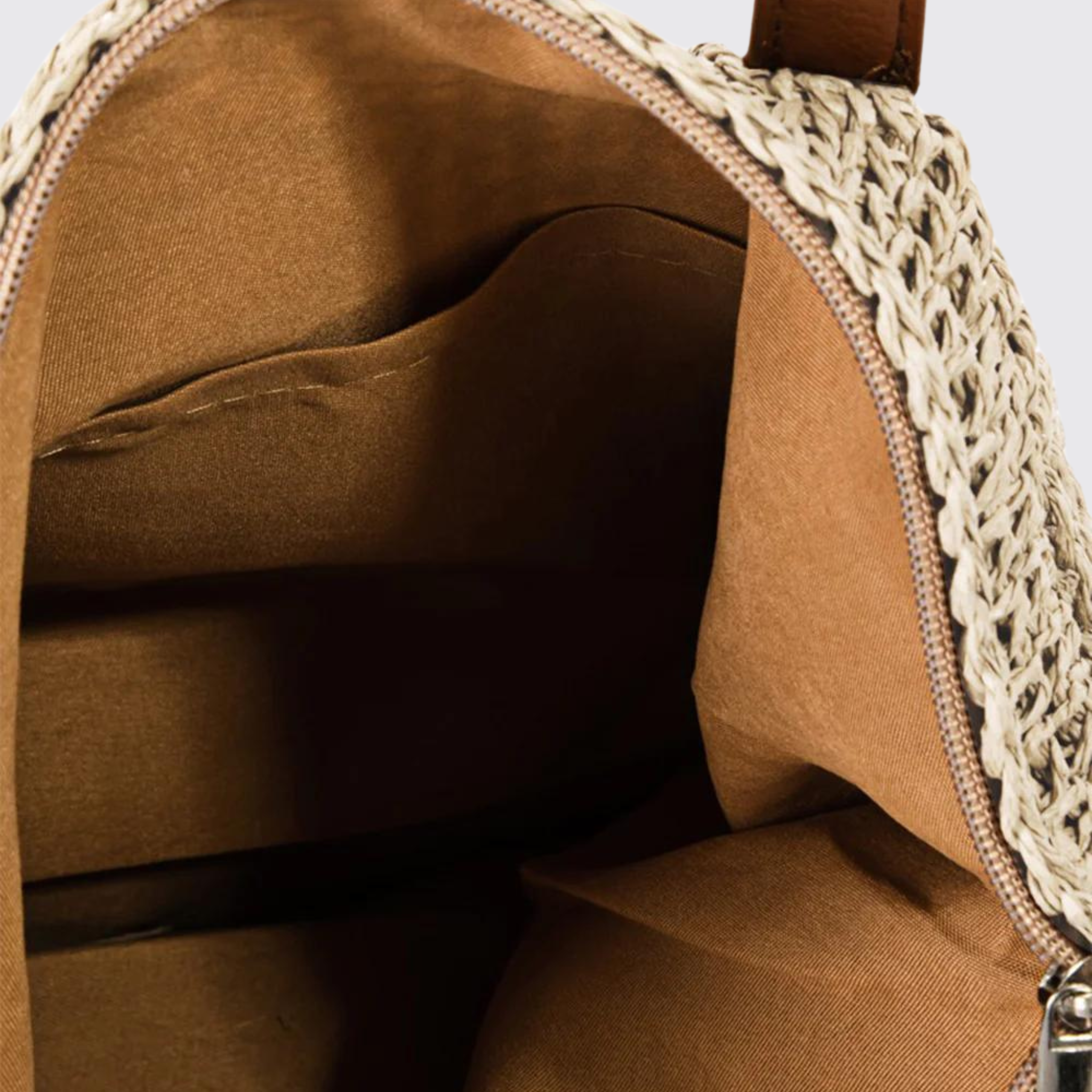 Fame Braided Faux Leather Strap Tote Bag