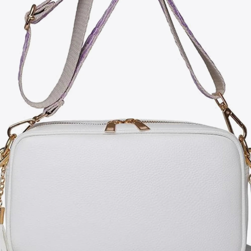 PU Leather Tassel Crossbody Bag