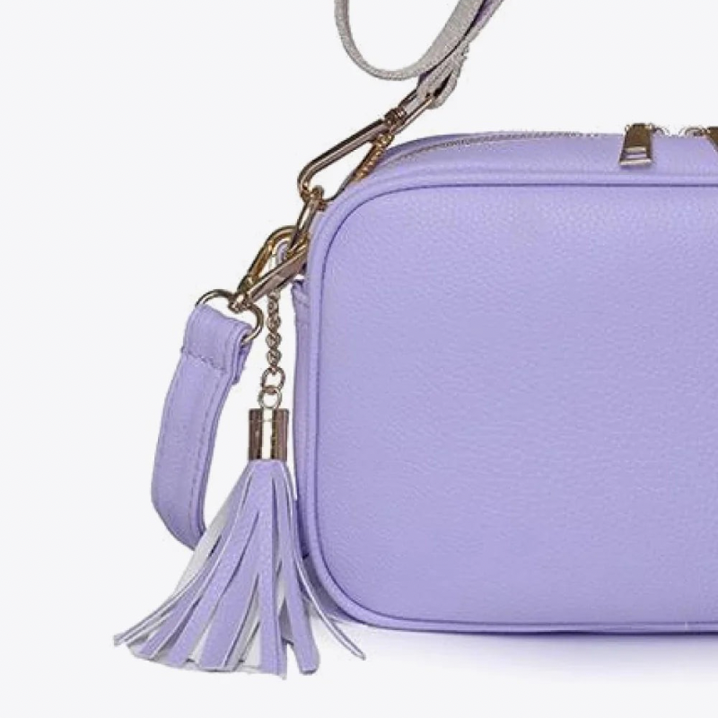PU Leather Tassel Crossbody Bag