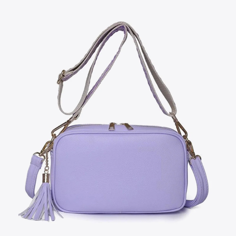 PU Leather Tassel Crossbody Bag