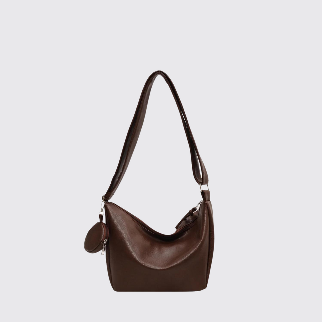 PU Leather Crossbody Bag with Small Purse