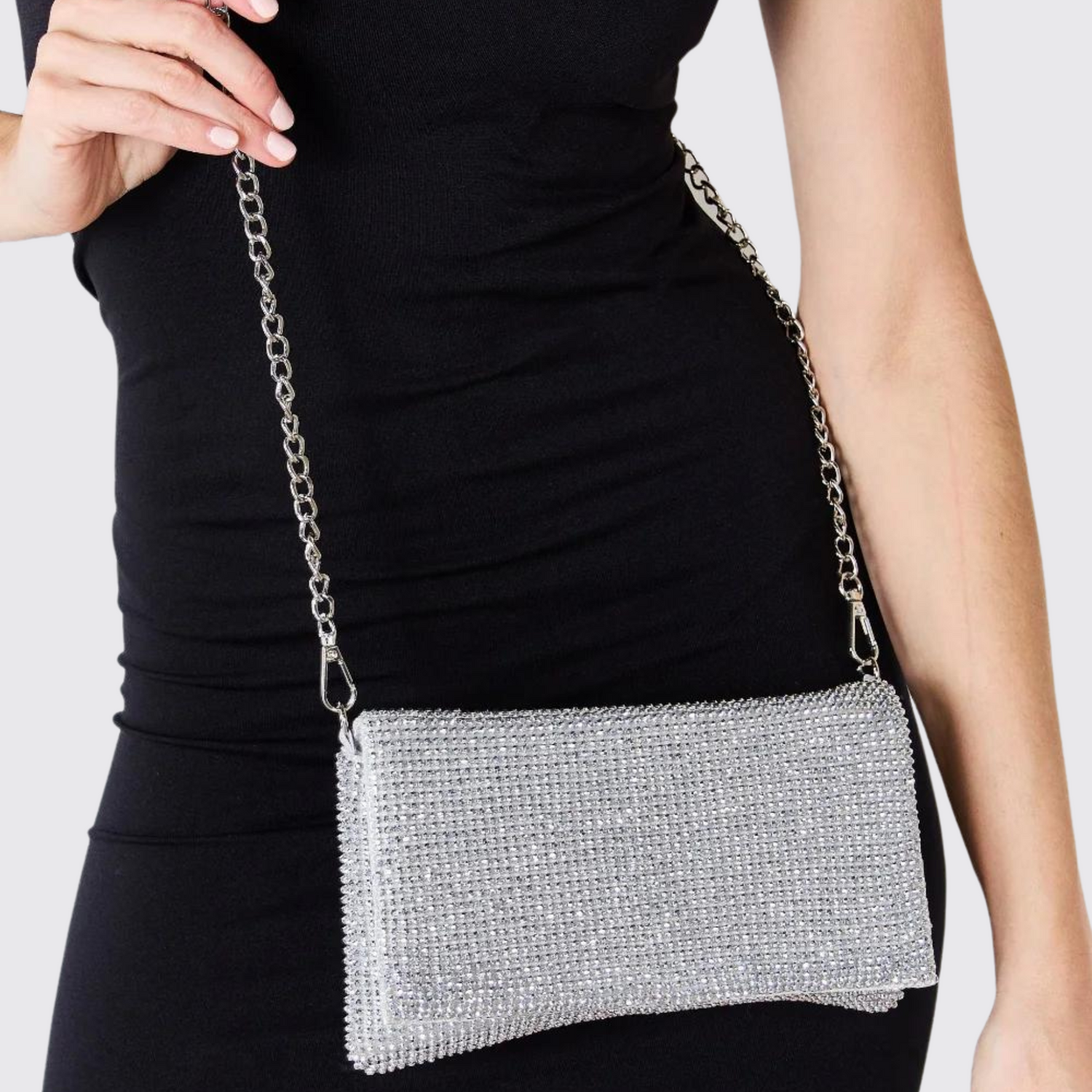 Forever Link Rhinestone Crossbody Bag