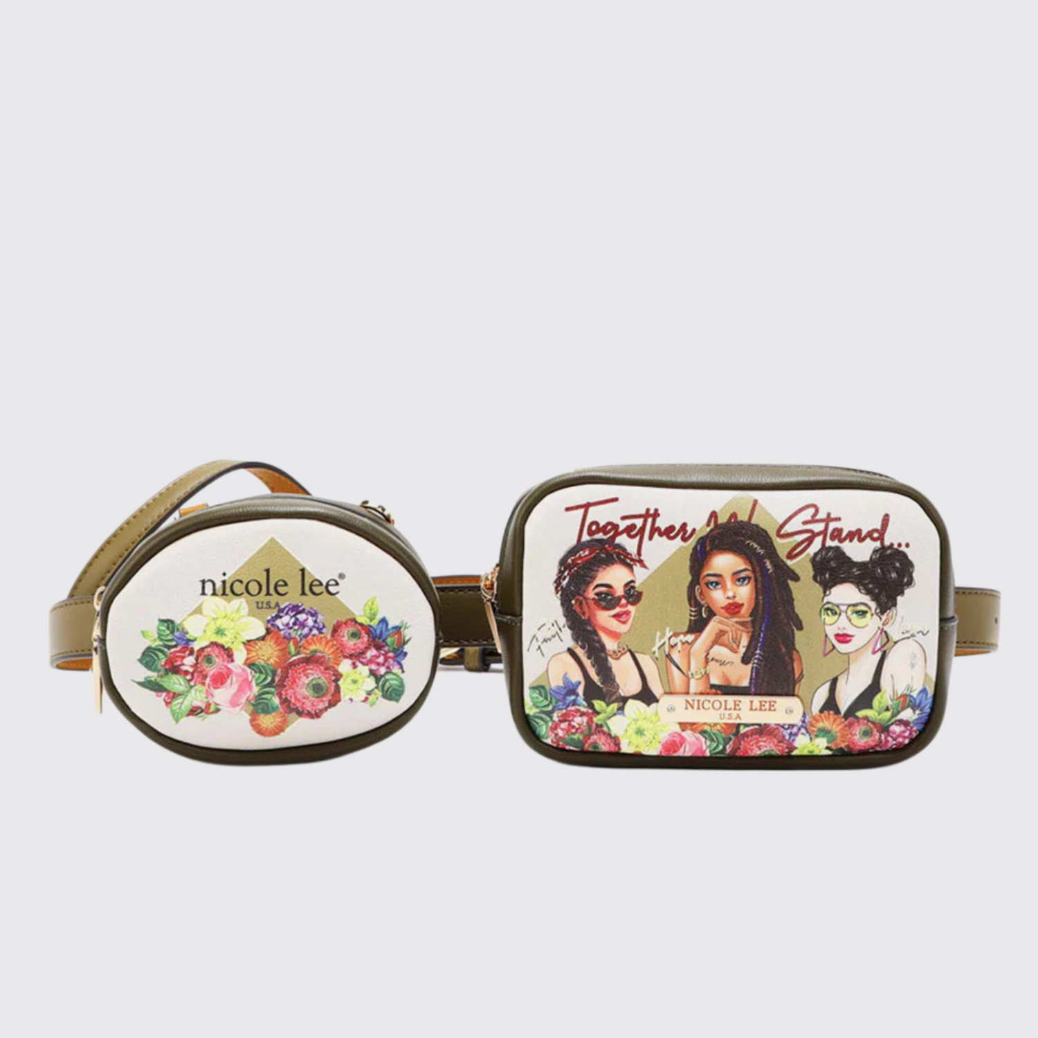 Nicole Lee USA Double Pouch Fanny Pack